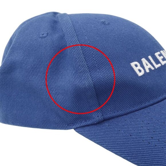 Balenciaga Cap Cotton Blue L Logo Stylish main image 5